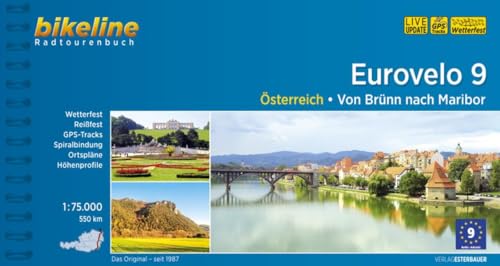 Eurovelo 9: Von Brünn nach Maribor, 568 km (Bikeline Radtourenbücher) von Esterbauer GmbH
